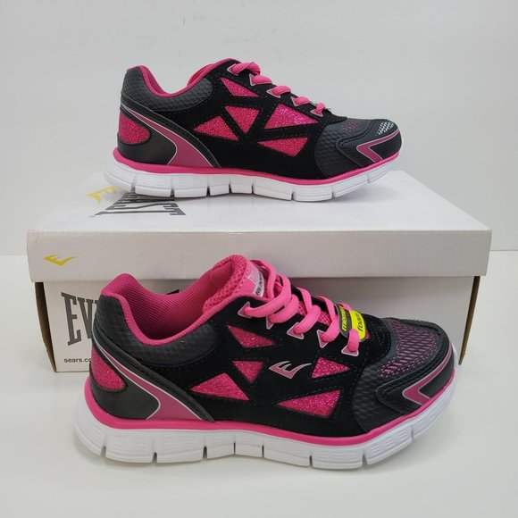Everlast Dash Girl's Youth Running Athletic Shoes Fuchsia/Black US Size 2M NIB - Picture 1 of 11